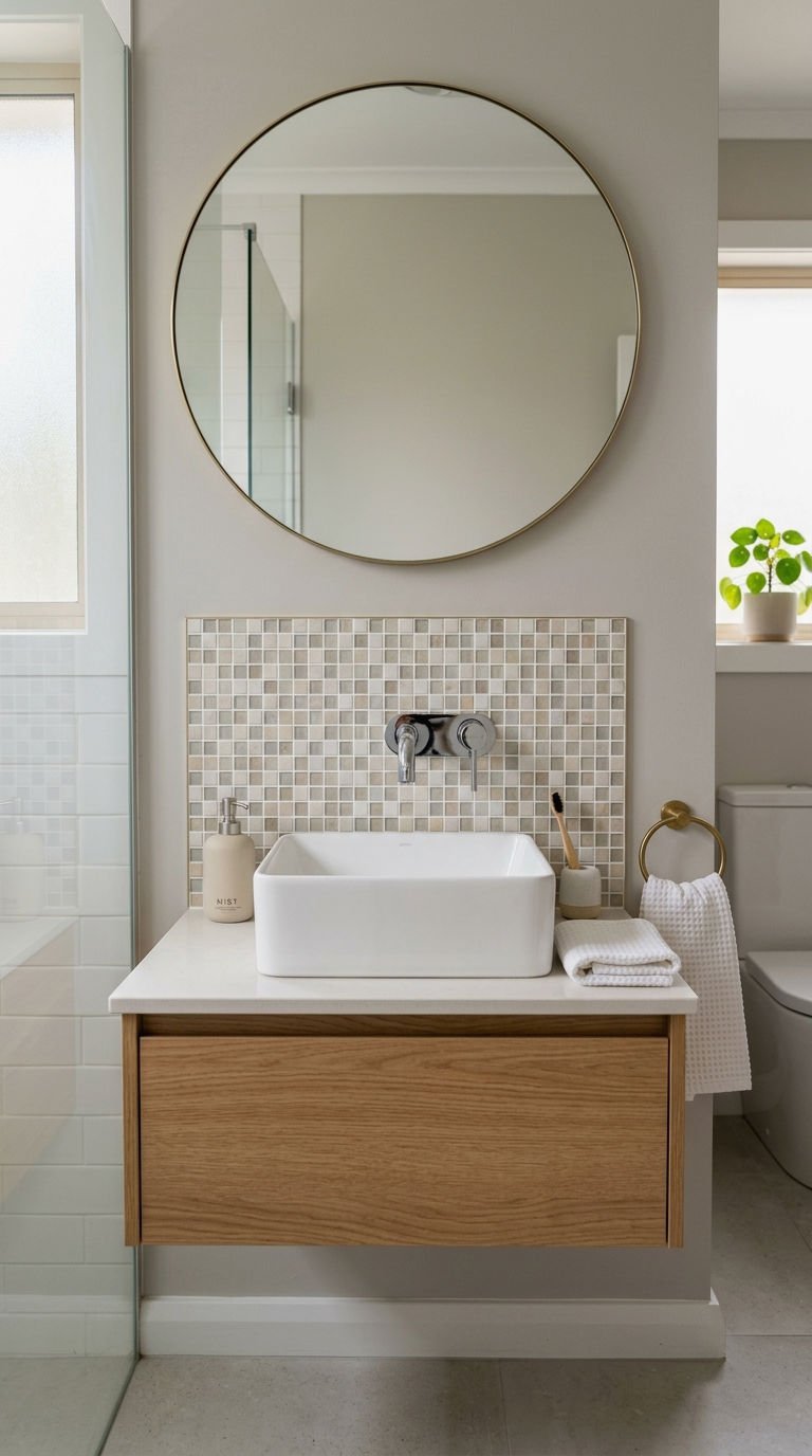 3. Small Bathroom Backsplash Solutions
