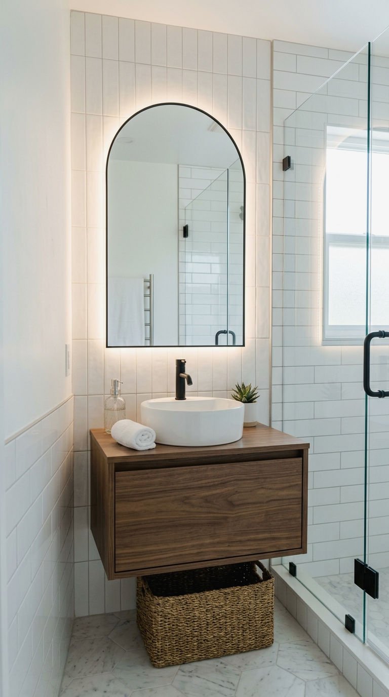 16. Small Bathroom Vanity Mirror Solutions