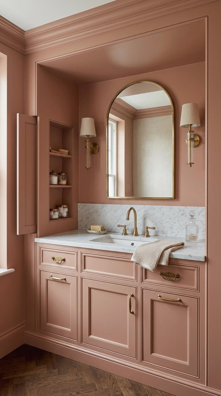21. Small Built-In Vanity for Custom Fit