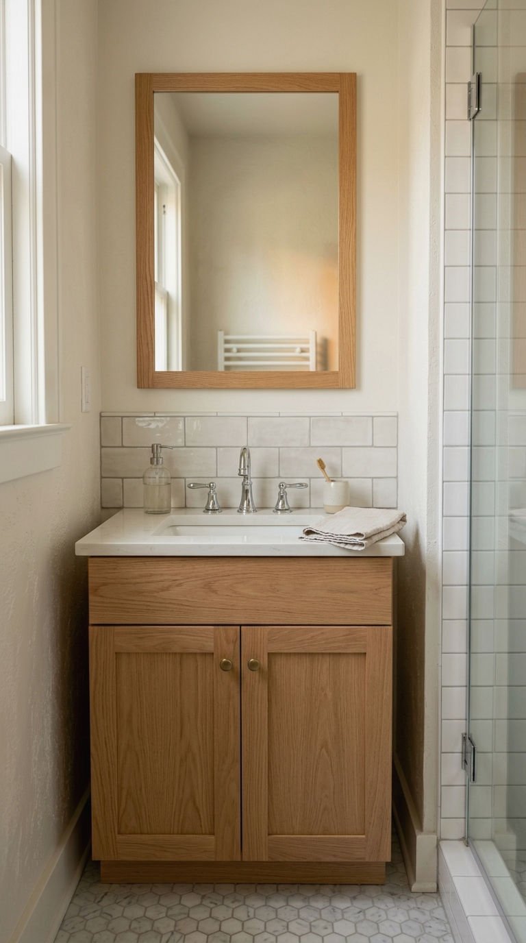 10. Smart Backsplash Tricks for Small Vanities