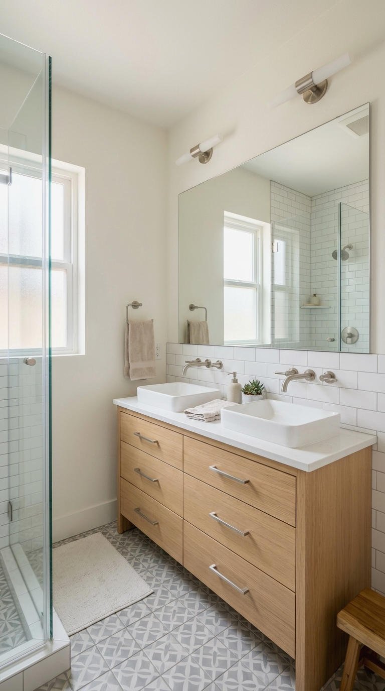 7. Space Saving Small Double Sink Vanity