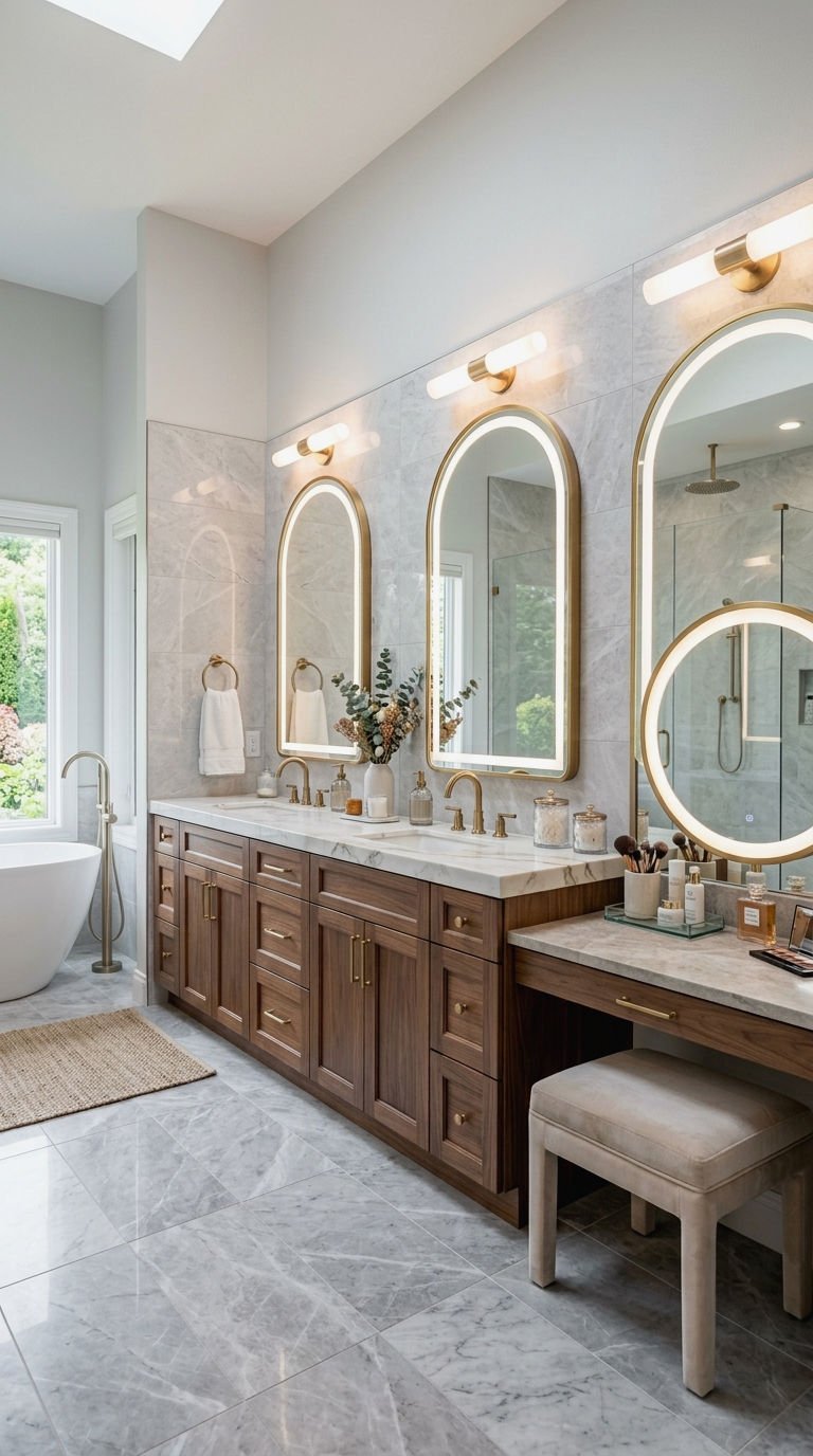 18. Spacious Large Corner Vanity