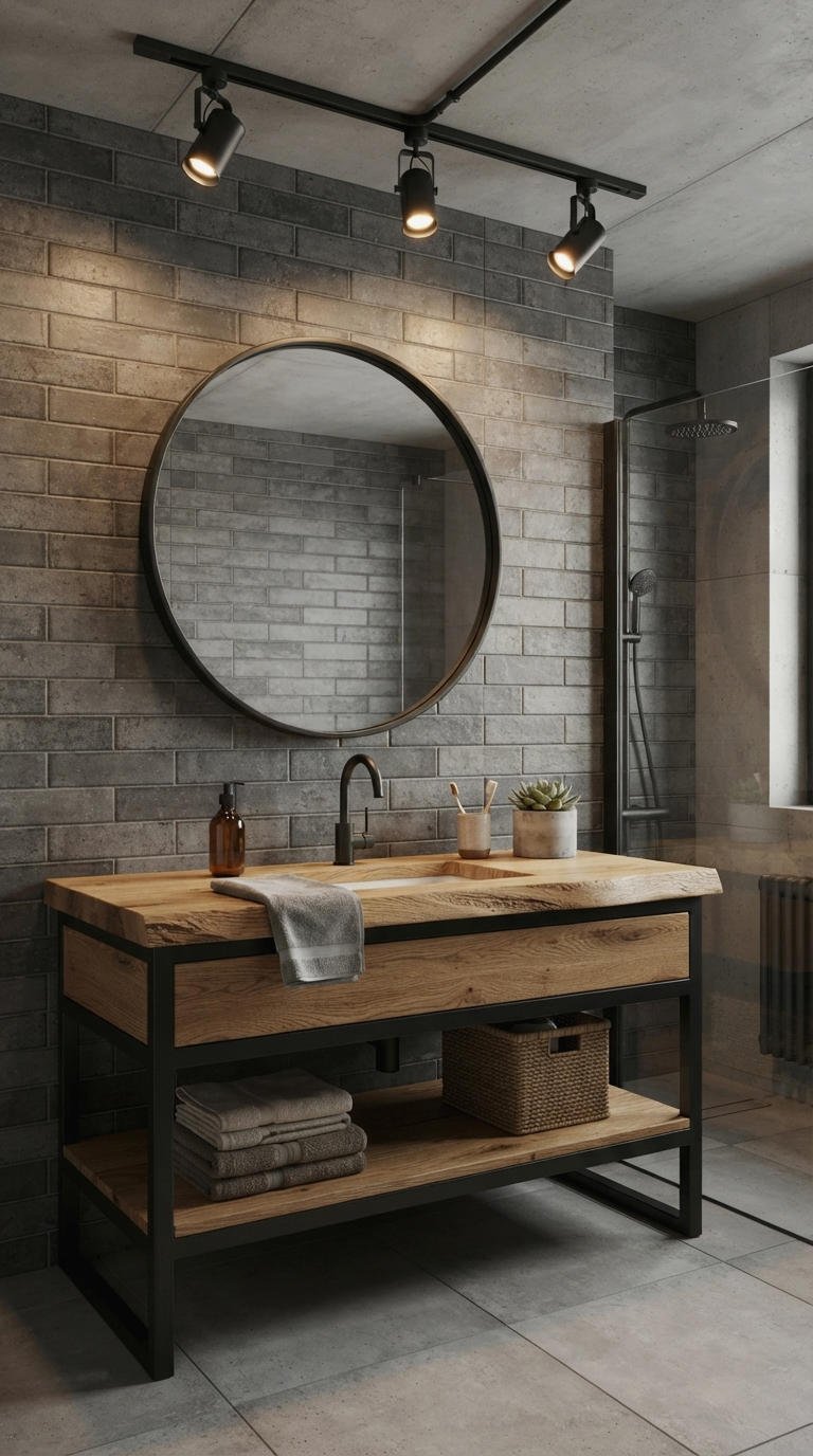 29. Track Lighting for Bathroom Vanity