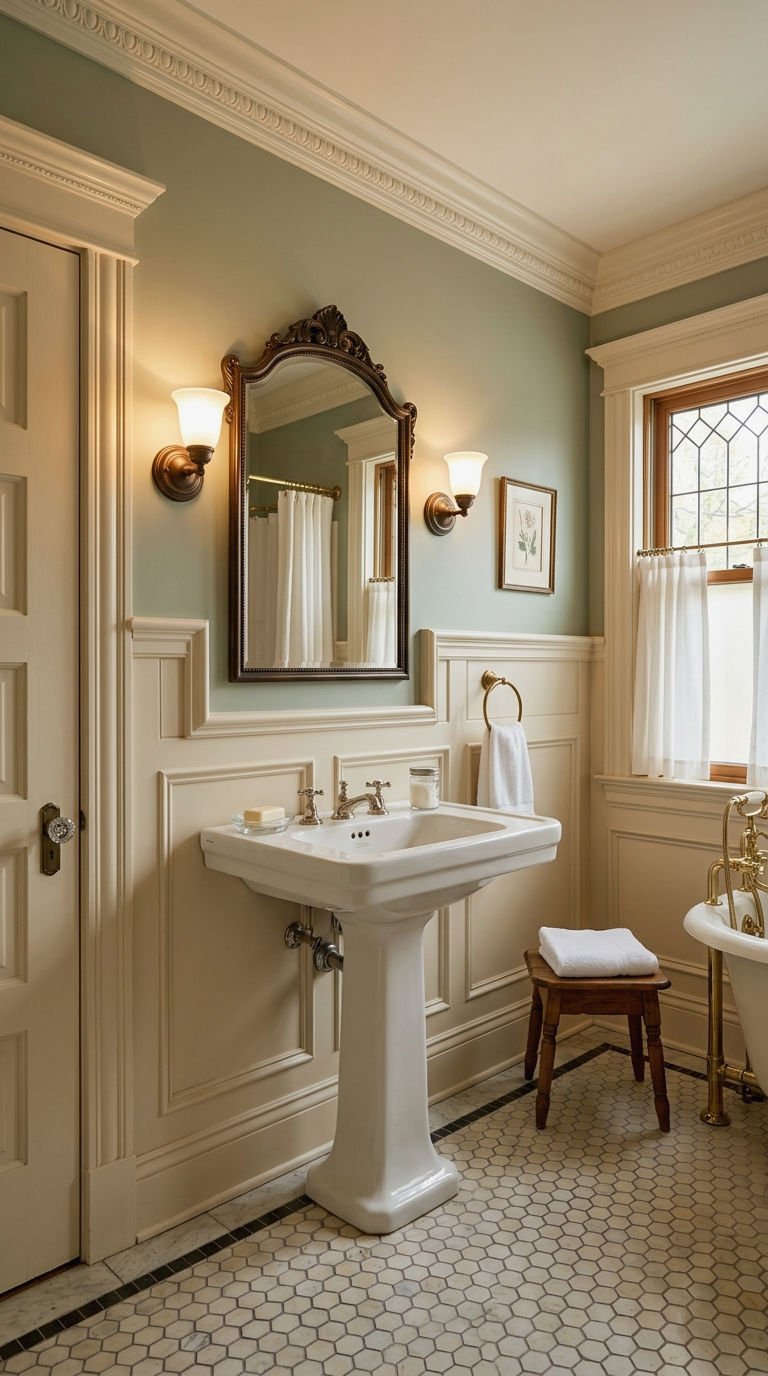 16. Traditional Paneling for Classic Baths
