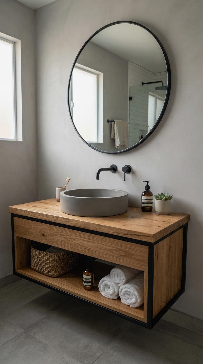 16. Vessel Sink Vanity With Character