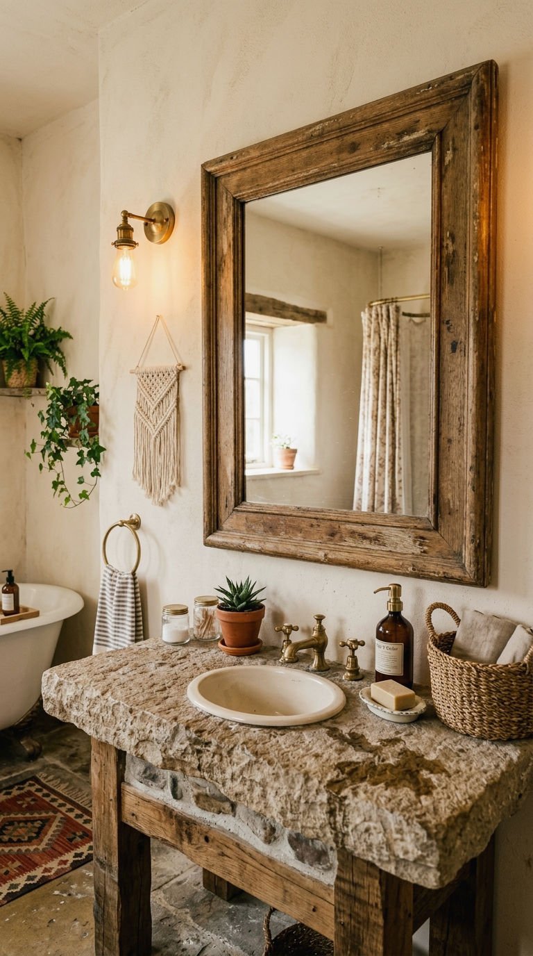 8. Vintage and Wood Framed Mirrors