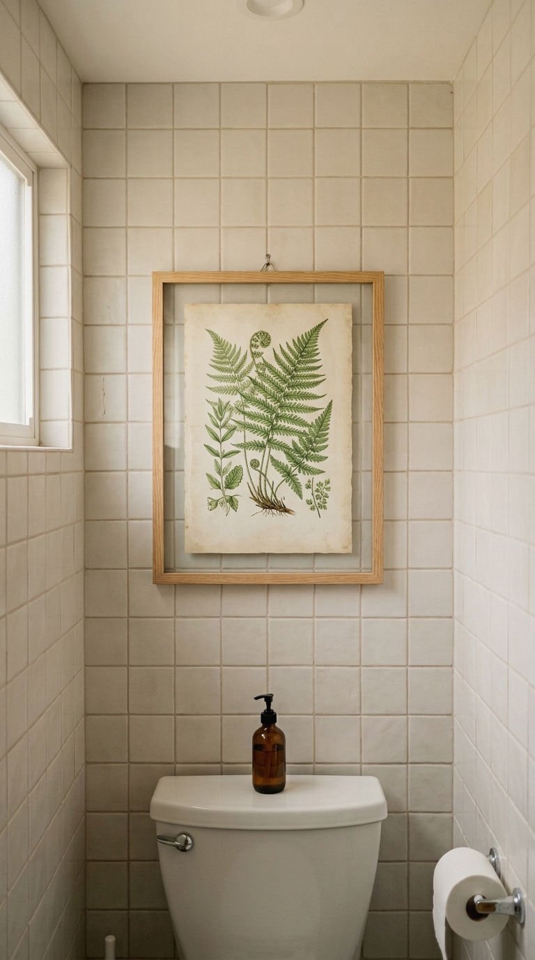 13. Wall Art Above the Toilet