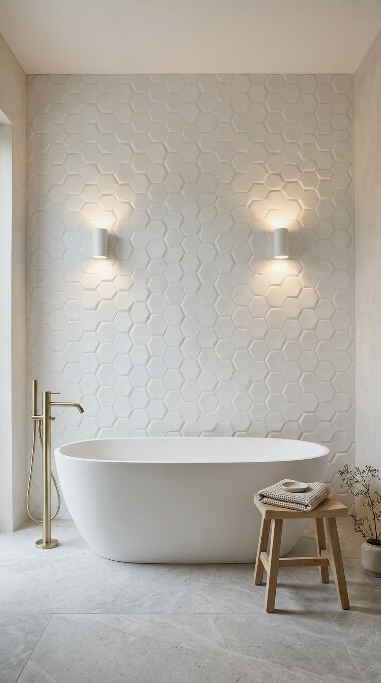 16. 3D Textured Hexagon Tile
