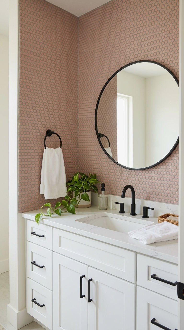 8. Blush Pink Penny Tile Charm
