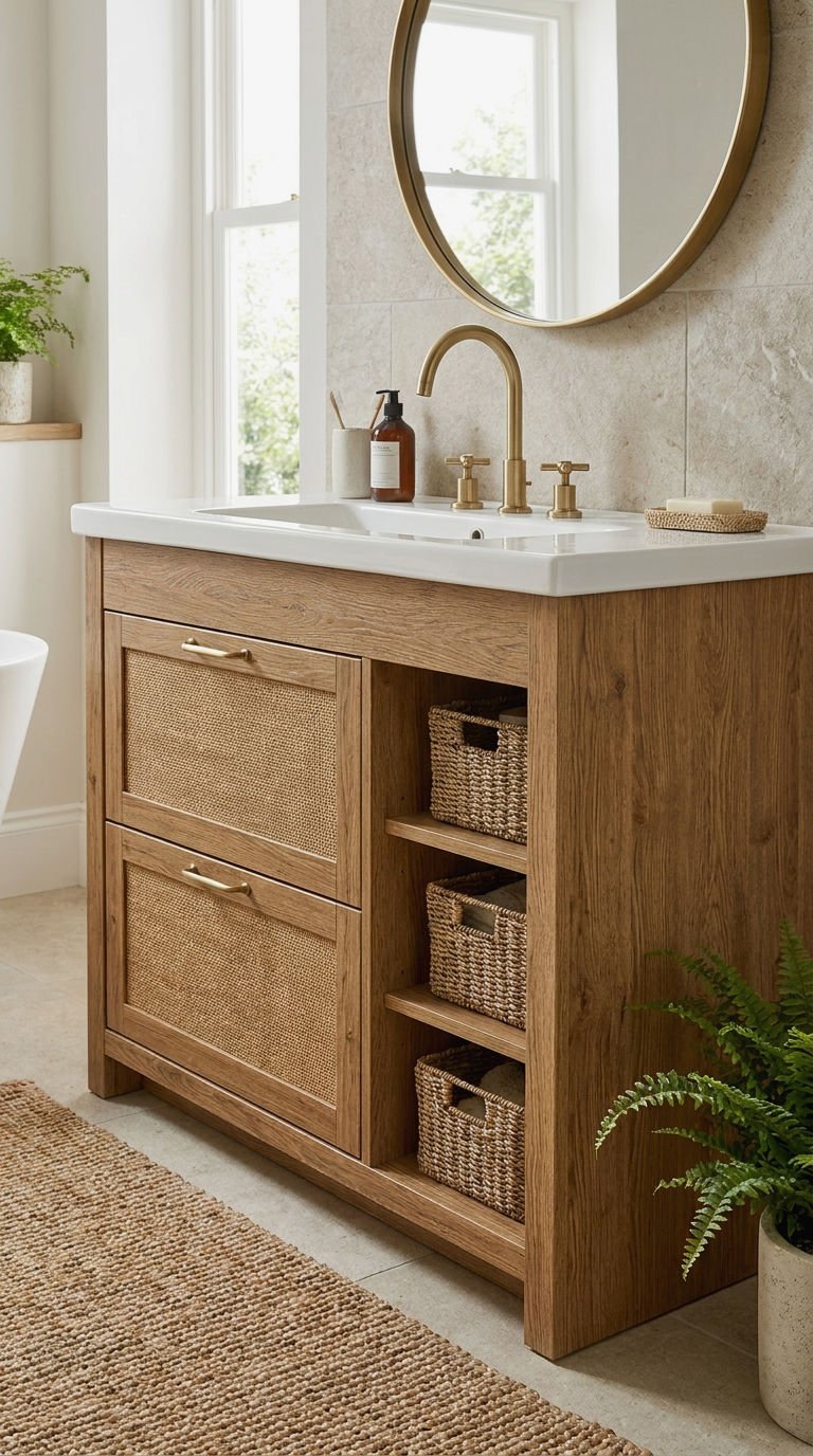 22. Boho Vanity Unit With Sink Combo