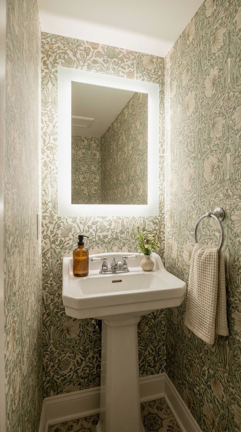 20. Budget LED Mirror for Powder Rooms