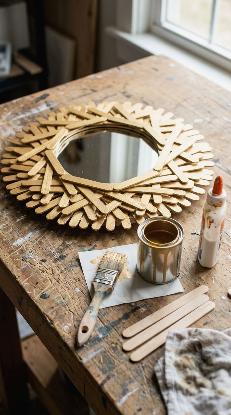20. DIY Mirror Frame From Dollar Store
