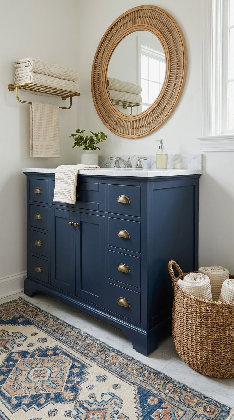 12. Deep Blue Boho Vanity Pop