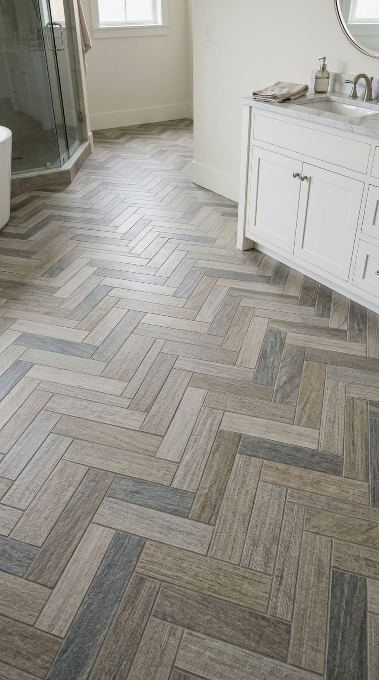 11. Double Herringbone Pattern for Extra Drama