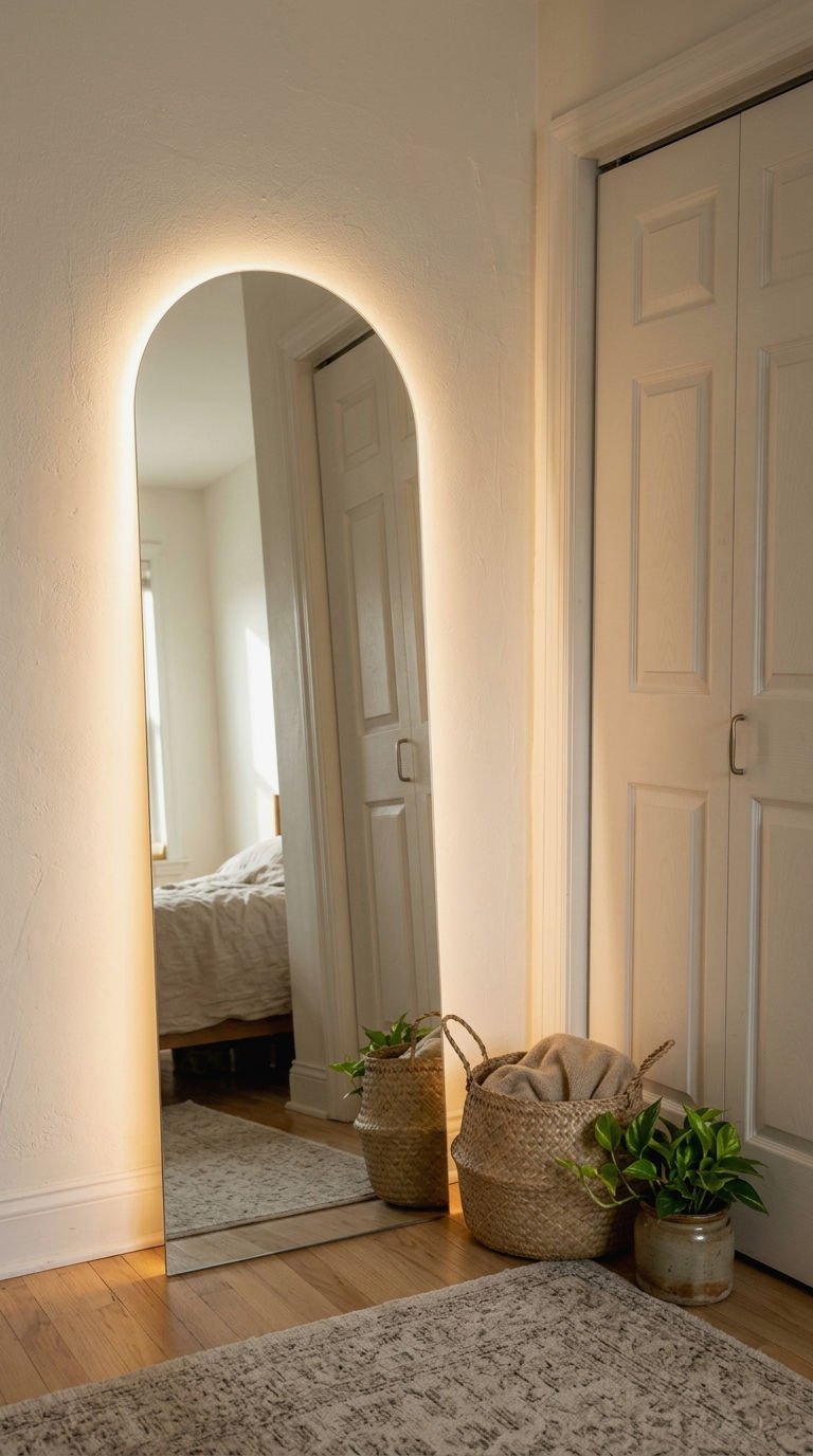 5. Full Length Arched LED Mirror Corner