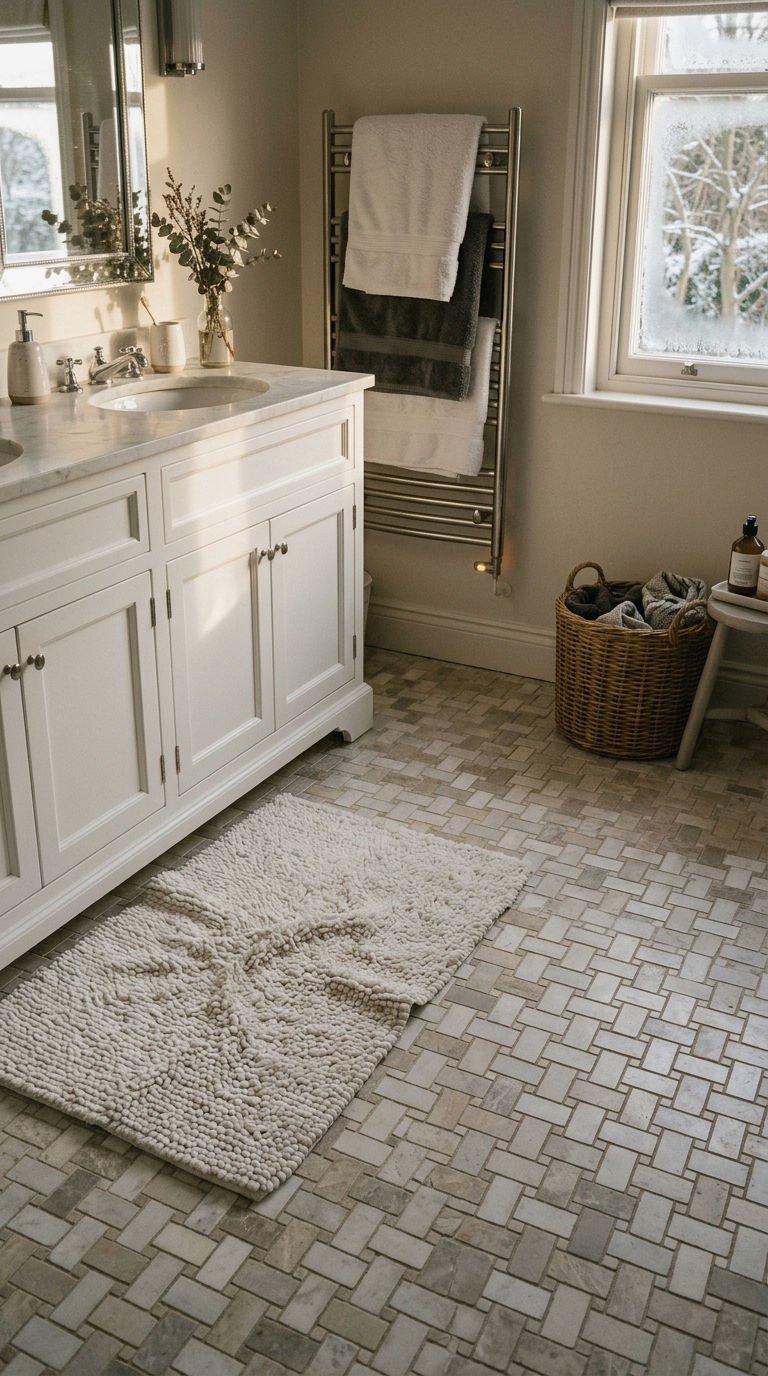 14. Heated Basketweave Floor