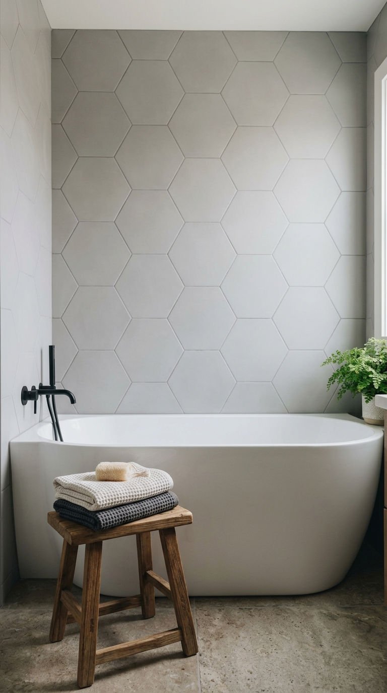 3. Large Format Hexagon Wall Tile