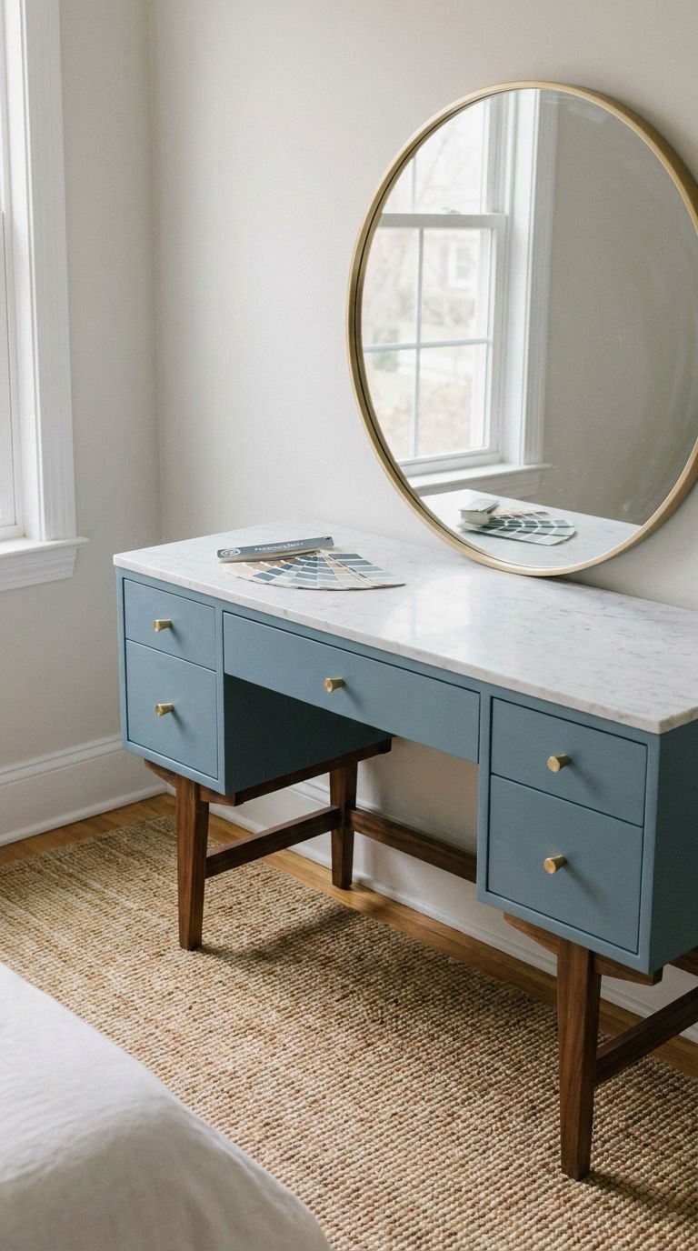 18. Painted Mid Century Vanity Colors