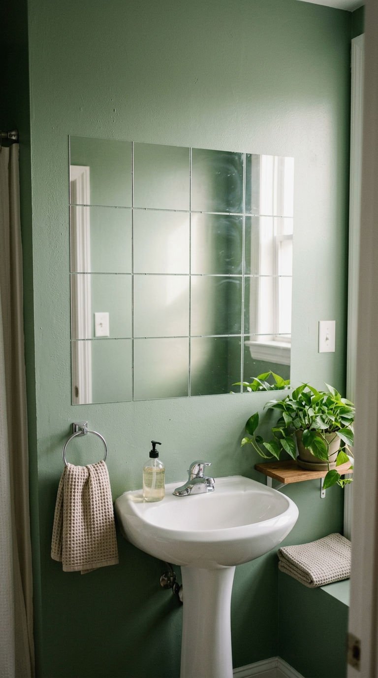 2. Peel and Stick Mirror Tiles