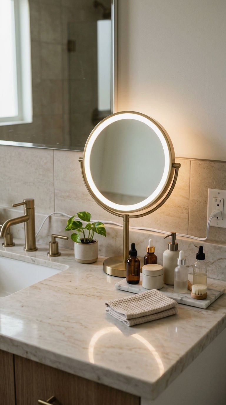 18. Plug In LED Vanity Mirror