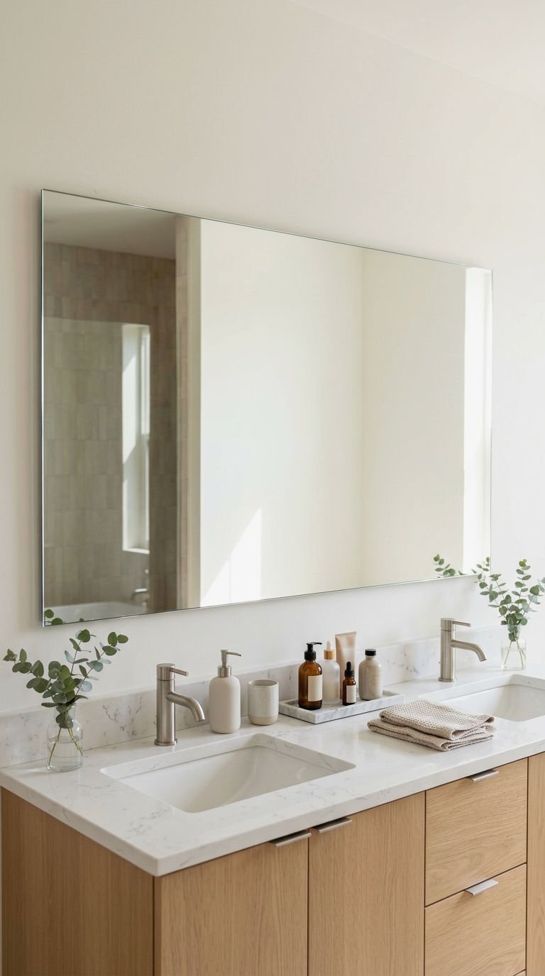 8. Removable Mounting Tape Vanity Mirror