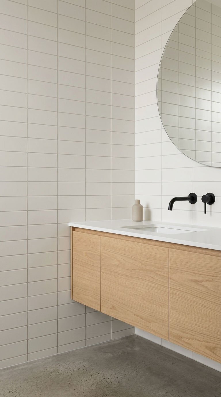 14. Straight Stack Subway Tile Grid
