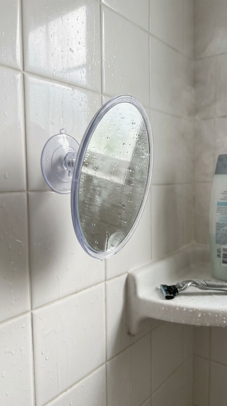 10. Suction Cup Shower Shaving Mirror