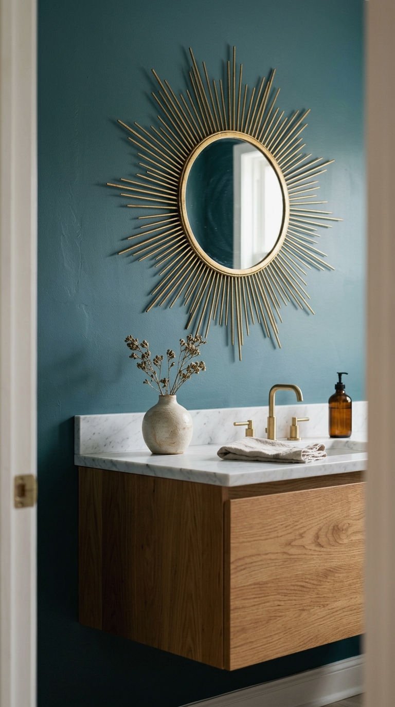 21. Sunburst Mirror for Statement Wall