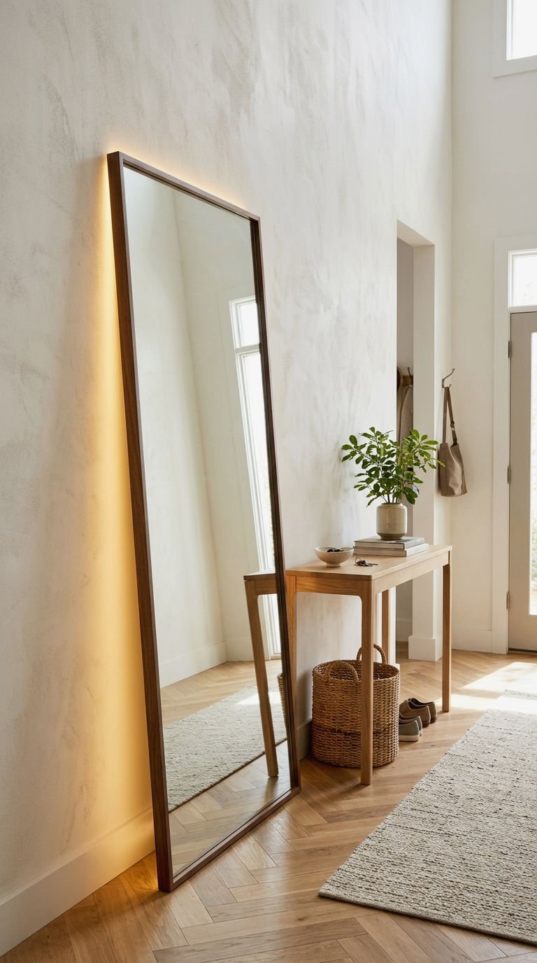 14. Vertical Rectangle Mirror For Entryway