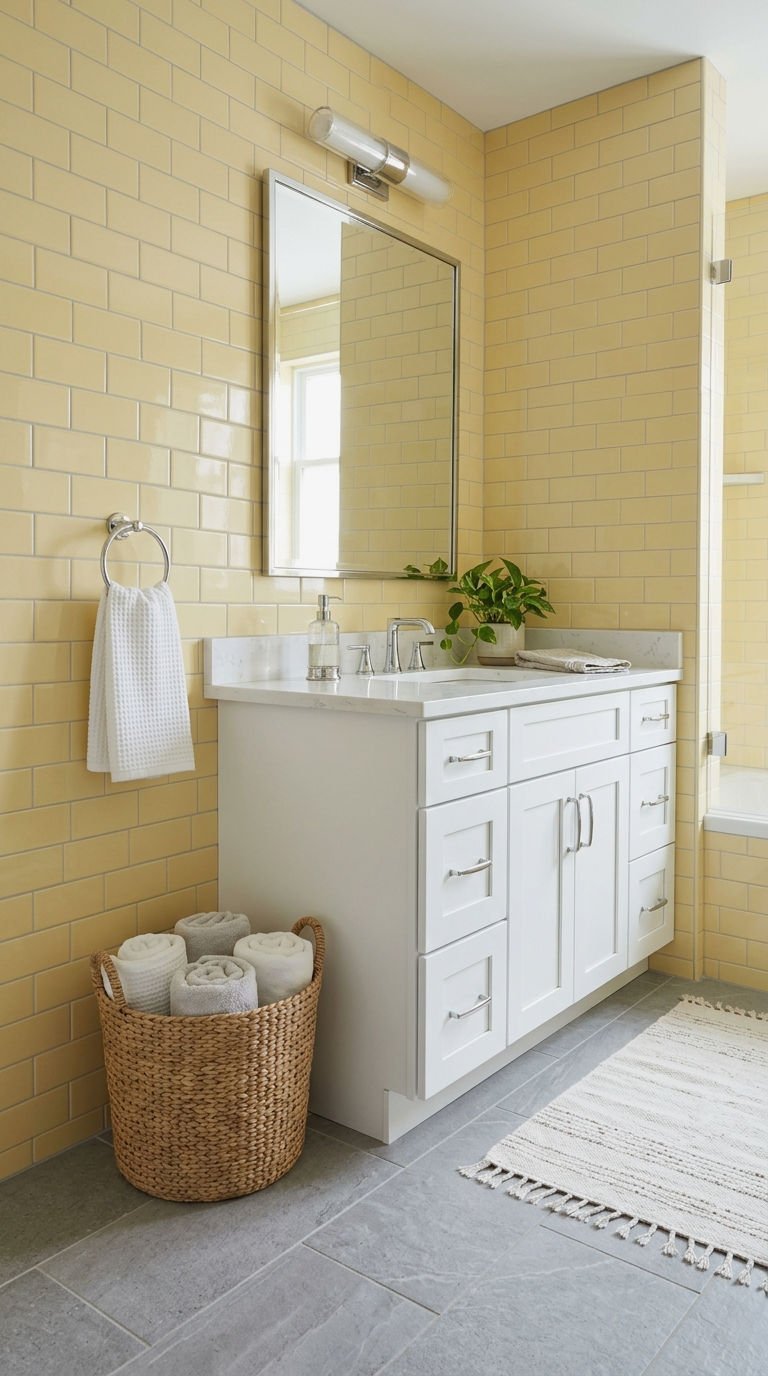 16. Yellow and Gray Tile Pairing